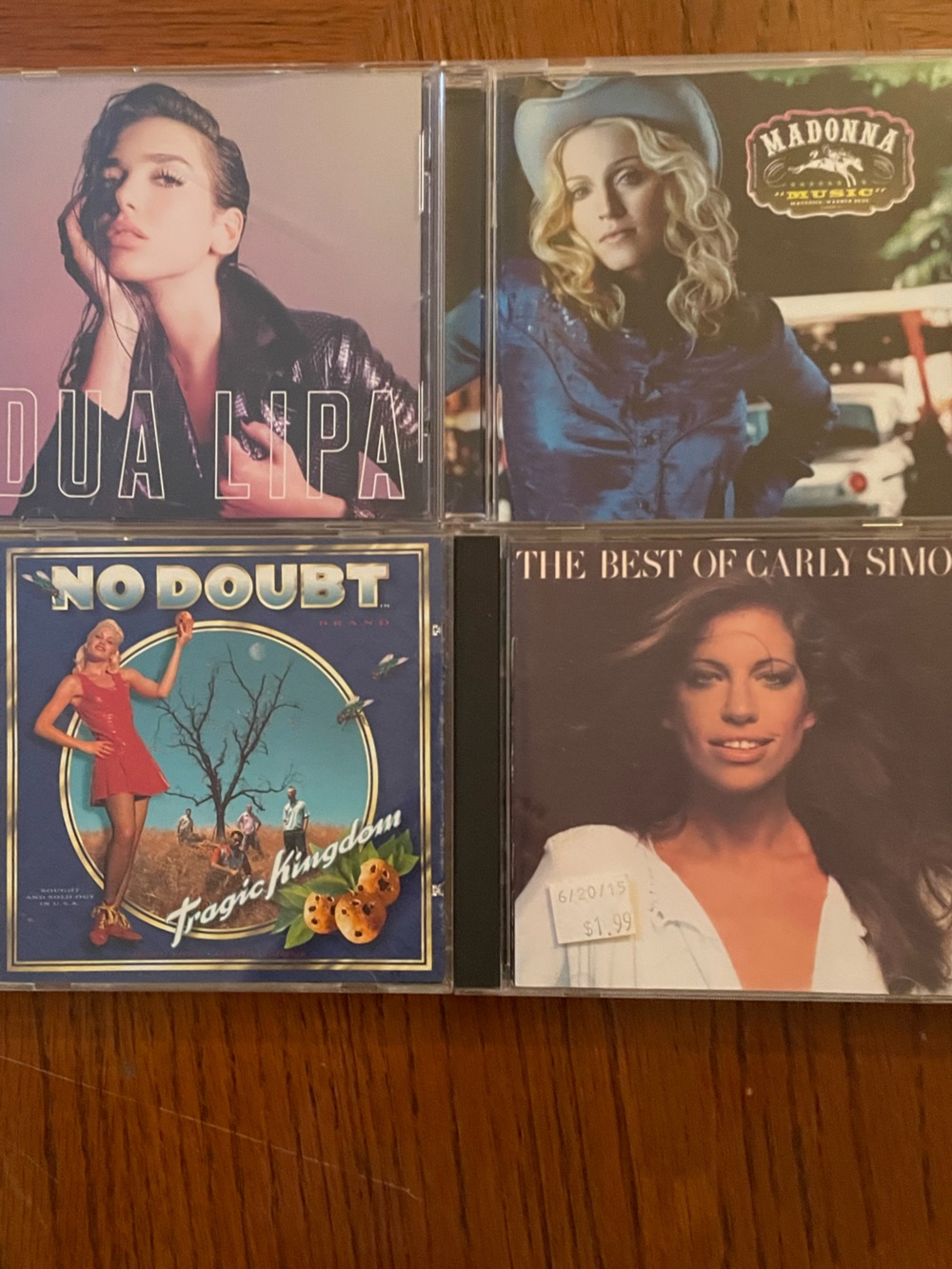 Mixed Artist CD Lot - Dua Lipa, Madonna, No Doubt, Carly Simon - Multi